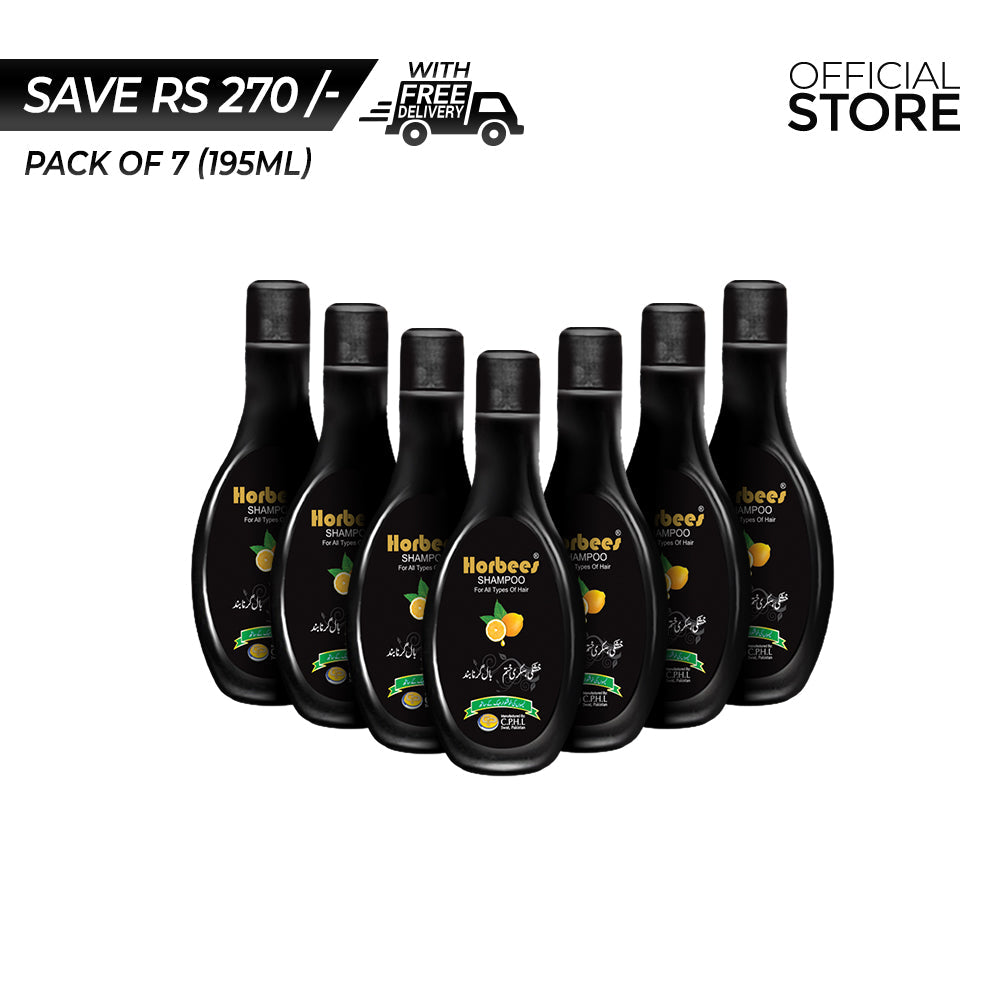 Horbees Shampoo with Lemon Extracts (185ml) Pack of 7 Pieces | Save Rs.270/- | Free Delivery