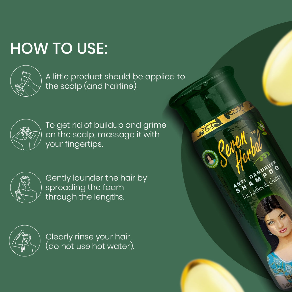 Anti-Dandruff Herbal Shampoo (220ml)
