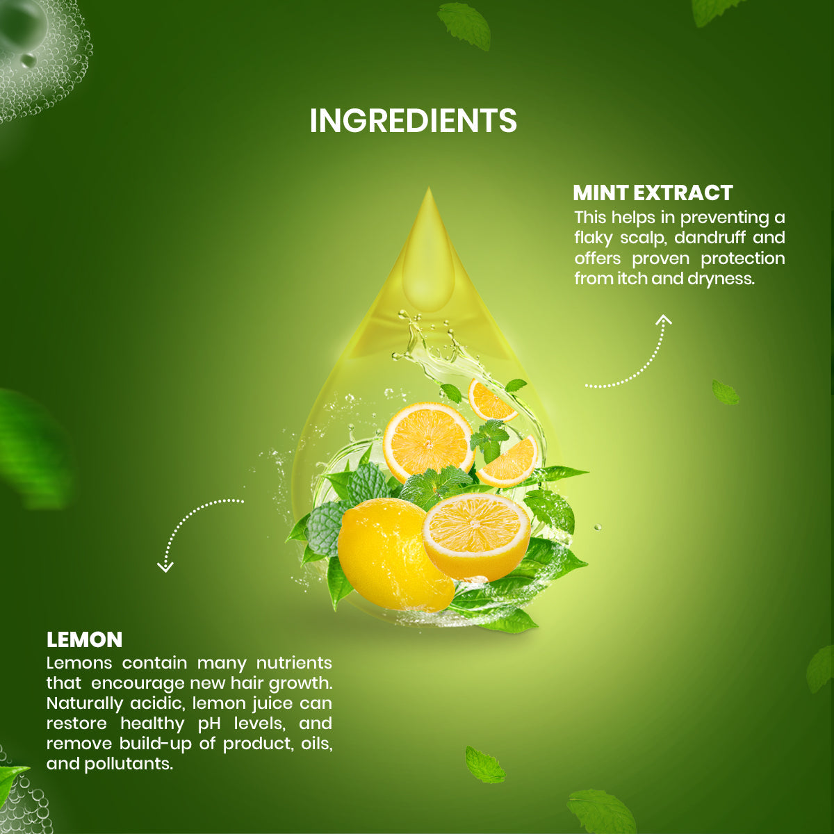 Shampoo with Lemon Extracts (185ml)