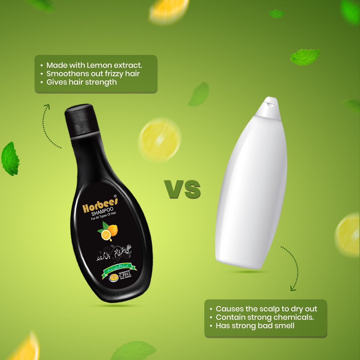 Shampoo with Lemon Extracts (185ml)