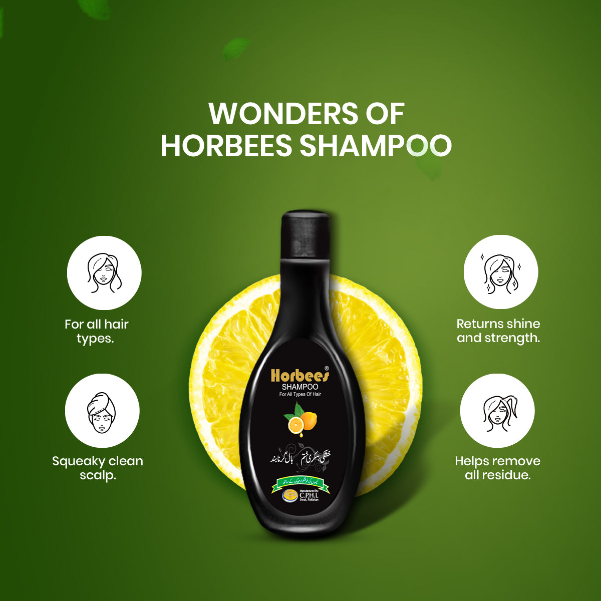 Shampoo with Lemon Extracts (185ml)