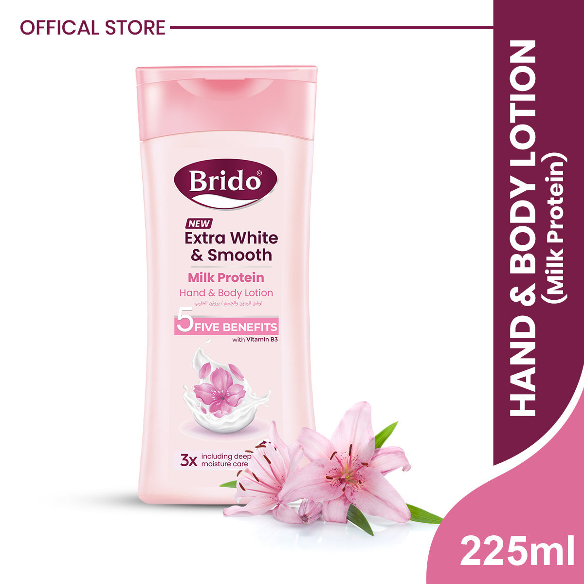 Milk Protein Body Lotion (Extra White & Smooth)