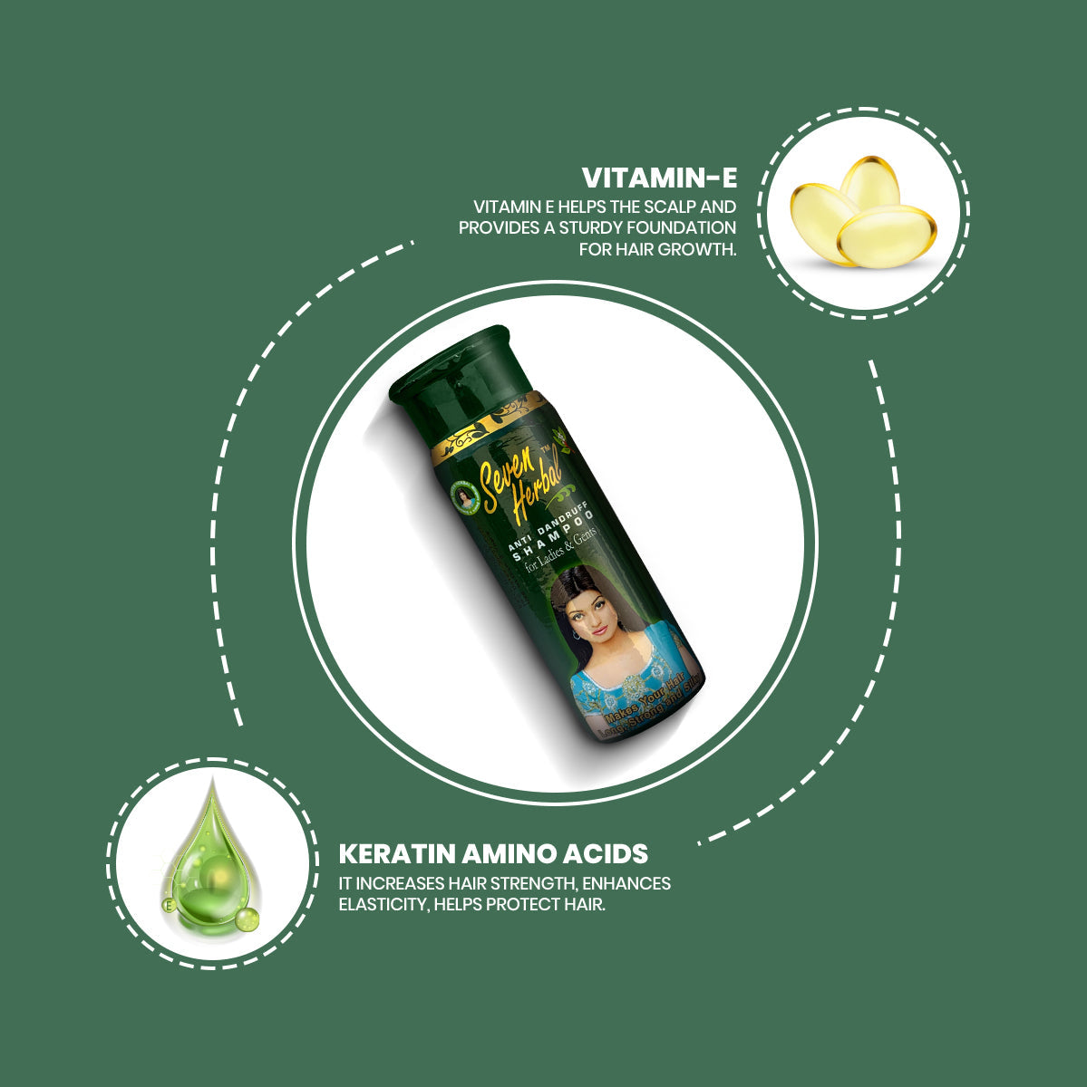 Anti-Dandruff Herbal Shampoo (220ml)