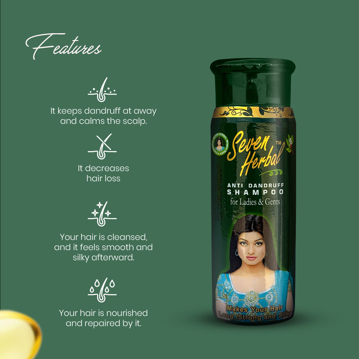 Anti-Dandruff Herbal Shampoo (220ml)
