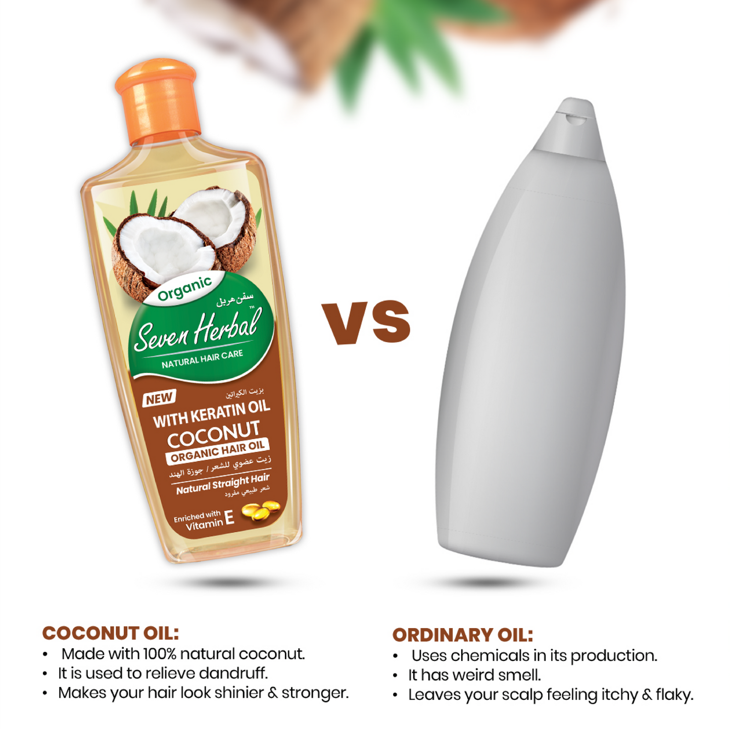 Coconut Hair Oil with Keratin Oil (100ml)