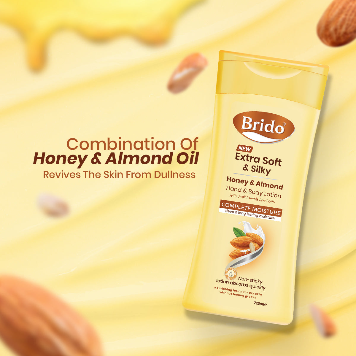 Honey & Almond Body Lotion (Extra Soft & Silky Skin)