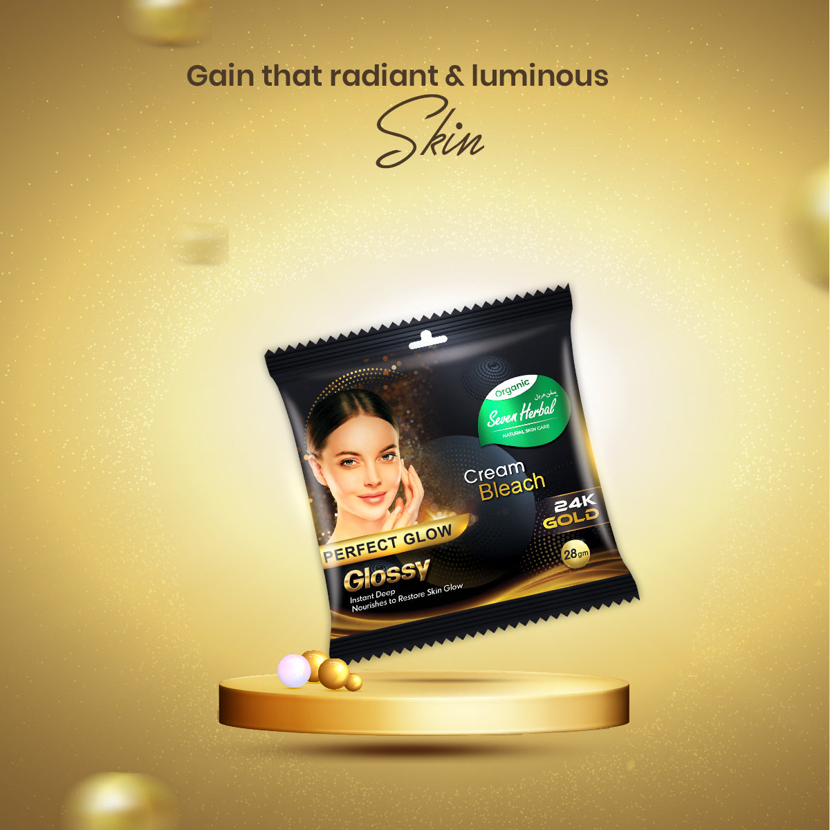 24K Gold Bleach Cream (28g)