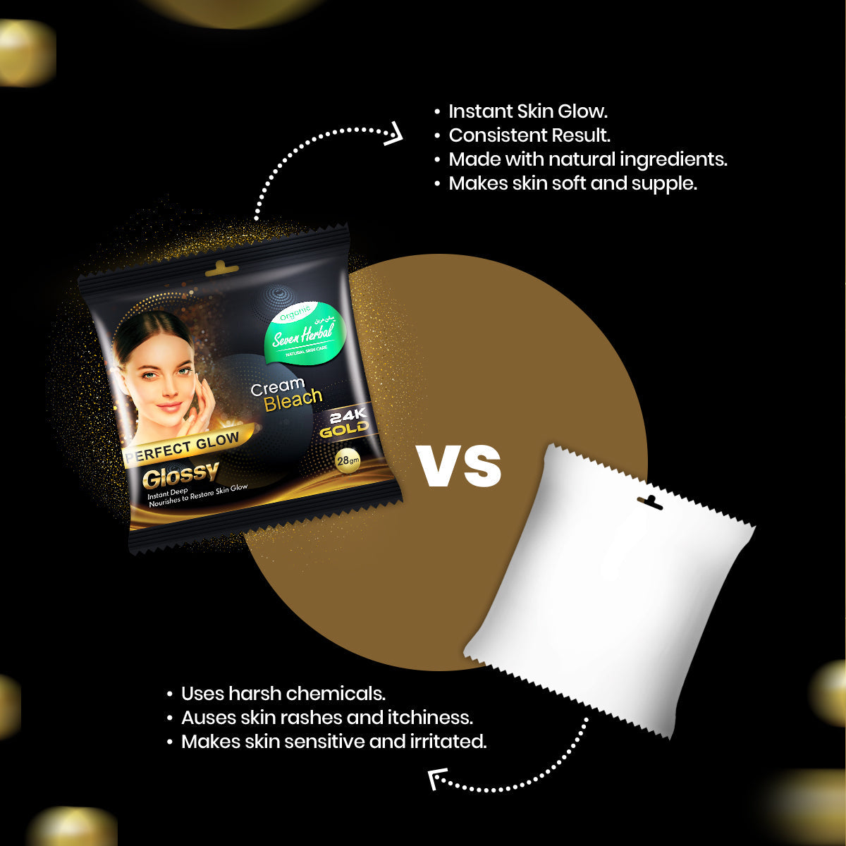 24K Gold Bleach Cream (28g)